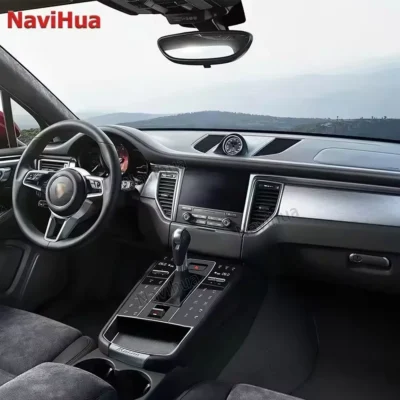 Upgrade Car Center Control Saddle Panel for Porsche Macan 2024 Style Upgrade Dashboard Interior Modification Body Kit Car Parts - immagine 6
