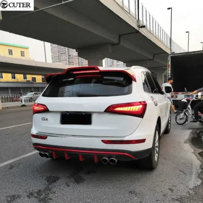 Q5 SQ5 Carbon Fiber Rear Roof Spoiler Wings for Audi Q5 Car Body Kit 09-17 - immagine 6