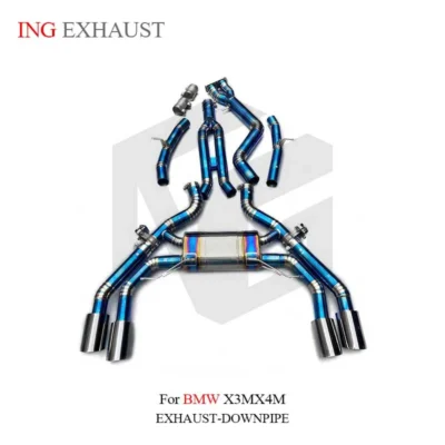 ING Titanium Alloy for BMW X3M X4M Catback Exhaust Pipe Muffler With Valves High Quality Auto Performance Tuning Parts - Image 5