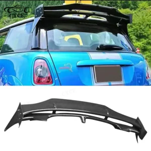 For Mini R56 R57 Carbon Fiber Car Top Wing Spoiler Diffuser Tail Modification Accessories Upgrade Car Accessories
