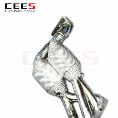cees Exhaust Manifold Downpipe for BMW 318/320/325 E90/E92/E93 2.0L 2005-2012 SS304 Stainless Steel High Flow Catted Downpipe - Image 4