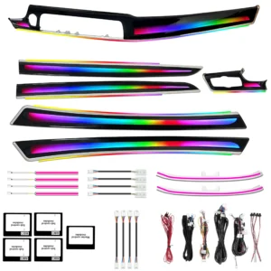 For Upgrade 256 Colors Symphony LED Car Interior Ambient Light For BMW 5 Series F10 F11 F18 2011-2017 Atmosphere Strip Accessori