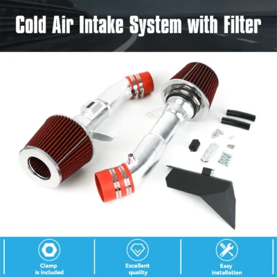 Car Modification Cold Air Intake System Filter Kit for Infiniti G37 3.7L 2008-2013 Nissan 370Z 2009-2020
