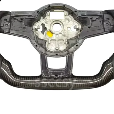 Carbon Fiber Steering Wheel Suitable For Golf 7 7.5 GTI MK7 Model Customizable Color And DSG Version Sports Car Accessories - immagine 4