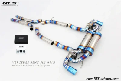 High Performance Custom Car Exhaust For Mercedes-Benz SLS AMG C197 6.2 M159 Performance Titanium Pipe System For SLS AMG 6.2L - immagine 5
