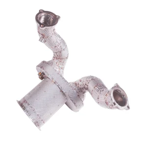 Suitable for 2018~2024 Audi Q7 Q8 catted downpipe, 200 cell catalytic pipe. car downpipe is made of 304 stainless steel