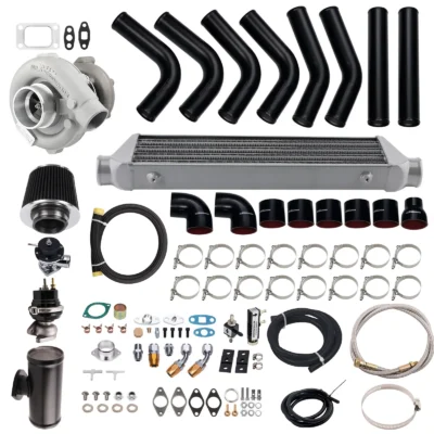 T4 T04E Turbo+Intercooler+Manifold+BOV+Wastegate Kit Turbokit For BMW E36 E46 323Ci 325is 323i