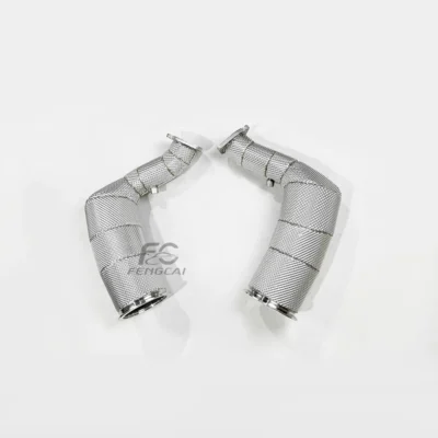 High performance stainless steel exhaust pipe for Lamborghini URUS 4.0T 2019+No engine malfunction light insulated downpipe - immagine 2