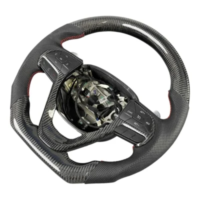 Steering Wheel for Jeep Wrangler JK JL Grand Cherokee Custom Sports Style Car Interior Carbon Fiber - immagine 2