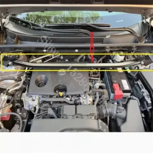 For Toyota RAVR 2009 2010~2024 Engine hood anti roll stability and fixed top bar aluminum alloy balance bar front link