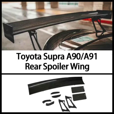 For Toyota GR SUPRA A90 A91 MK5 Carbon Fiber Rear Trunk Lid Spoiler Tail Wing Lip Diffuser Splitter VERUS Style Body Kit - immagine 3