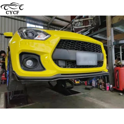 For Suzuki Swift Sports ZC33S Series Carbon fiber spoiler Tail fins wing rear bumper diffuser rear lip front diffuser Front lip - immagine 5