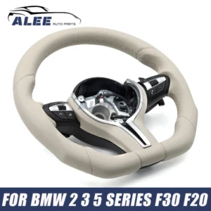 Car Beige leather Sports Steering Wheel for BMW F10 F11 F12 F13 F15 F20 F21 F22 F23 F30 F36 F80 F06 X1 X5 M3 M5 Car Accessories