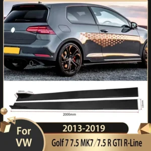 Car Exterior Lower Side Splitter Diffuser Winglet Side Wing Bumper Lip For Volkswagen Golf 7 7.5 MK7/7.5 R GTI R-Line 2013-2019