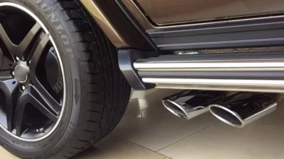 G Class W464 G350D Exhaust System With Waves Stainless Steel Car Muffler for W463a Auto Parts Tuning - Image 6