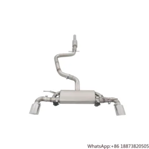 Auto Performance Part Valvetronic Stainless Steel Tuning Muffler Catback Exhaust Pipe for VW Scirocco R 2.0T 2015-