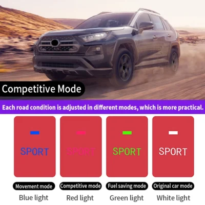 Throttle accelerator compatible with Toyota C-HR RAV4 Wildlander Fortuner car sports switch module to improve car performance - immagine 6