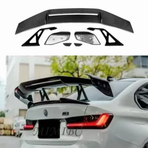 FOR BMW 2 series F22 G42 M2 F87 G87 Carbon Fiber Rear Trunk Lid Spoiler Boot Tail Wing Lip Splitter Diffuser Body Kit 2023-2024