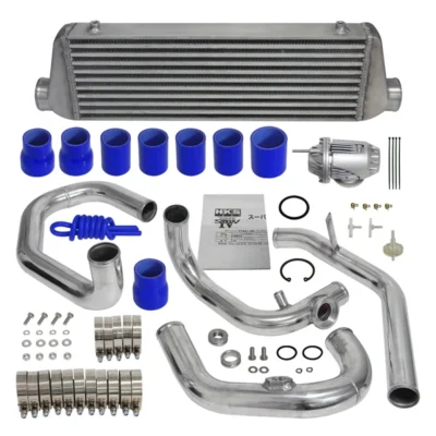 Aluminum Front Intercooler Pipe Kit + Turbo Blow Off Valve Fits for VW Golf GTI Jetta GL GLS GLI 1.8T MKIV 1998-2005 - immagine 5