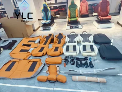 YLC bmw X3 X5 X6 M3 M5 M6 Series Upgrade M Car Interior Accessories Sports Racing Bucket Seat Custom Leather Cover and Sponge - immagine 6