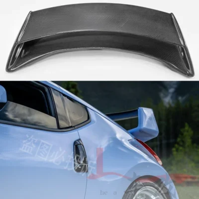 For 2009-2015 Nissan 370Z Z34 double-layer GT style car rear trunk diffuser spoiler wing panel rear tailgate trim Unpainted FRP - immagine 4