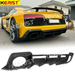 Carbon Fiber Boot Wing Spoiler Rear Diffuser Lip for Audi R8 Spyder GT V8 V10 2020-2023