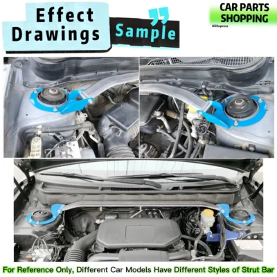 Front Top Stabilizer Strut Bar For Ford Fiesta MK6 WT 2009-2019 Upper Engine STB Strut Tower Brace Anti Roll Sway Suspension - immagine 6