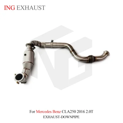 Stainless Steel Exhaust System Downpipe for Mercedes benz CLA250 2016 2.0T with High Quality Auto Turning Pipe Parts - immagine 4