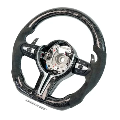 Personalized forged carbon fiber car steering wheel suitable for BMW M3 M4 M5 E90 E92 F30 F35 F10 F35 F22 F18 F80 F82 sports car - Image 2