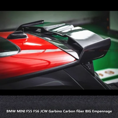 Suitable for BMW Mini MINIF56JCW modified Garbino model with carbon fiber rear wing, top wing, trunk spoiler diffuser