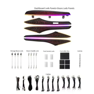 Car LED Ambient Light For Infiniti QX60 2014-2021 Instrument Door Dynamic Light Shadow Decorative Lamp