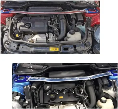 Front Stabilizer Strut Bar For 2007-2013 MINI R56 Cooper S Upper STB Tower Brace Anti Sway Suspension - immagine 2
