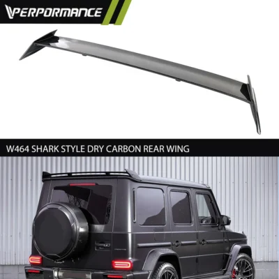 G Class W464 G500 G63 2019y+ W464 Shark Style Dry Carbon Rear Wing High Quality Back Spoiler Tail Diffuser Rear Wing Tail Wing