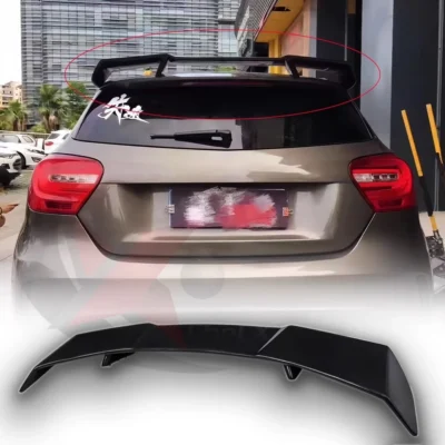 For 13-18 Mercedes Benz W176 A-class A180 A200 A260 A45 modified tail carbon fiber top wing Trunk spoiler diffuser body kit