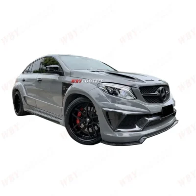 For Upgrade Mercedes-Benz GLE Coupe Body Kits Front Bumper Rear Bumper Side Skirt Front Rear Fenders Spoiler Wing Car Door - immagine 3