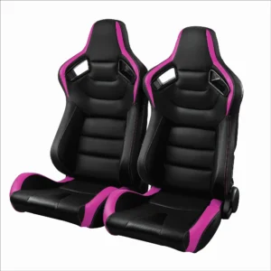 JBR1054B Custom Color Leather Adjustable Universal Car Bucket Racing Seats