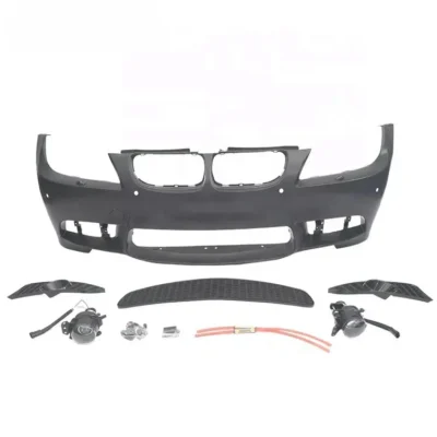 High quality PP Material car front rear bumper slide skirts For Bmw E90 M3 style body kit - immagine 2