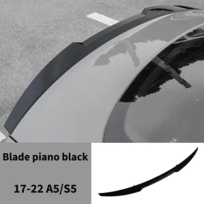 For Audi A5 S5 2017-2022 Car Spoiler Wing Parts Rear Trunk Diffuser Wings Guard Protector Cover Accessories Body Kits Tuning - immagine 3