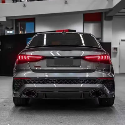 For Audi A3 S3 RS3 8Y 2021 2022 2023 2024 Automobile Rear Spoiler Body Rear Diffuser Rear Tailgate Top Wing Modification Kit - immagine 5