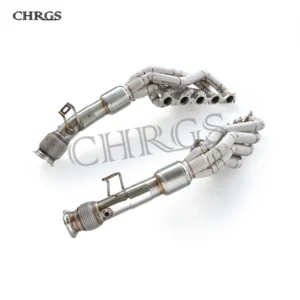 Custom High Performance Exhaust Manifold Header for AUDI R8 V10 5.2L 2010-2019 Car Exhaust Pipes Catless downpipe