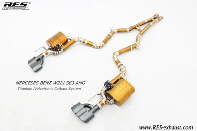 Muffler Catback Exhaust System for Mercedes-Benz S63/S65 AMG Car Exhaust for Mercedes-Benz S63/S65 AMG W221 M156 6.0T/6.2 M275 - immagine 3