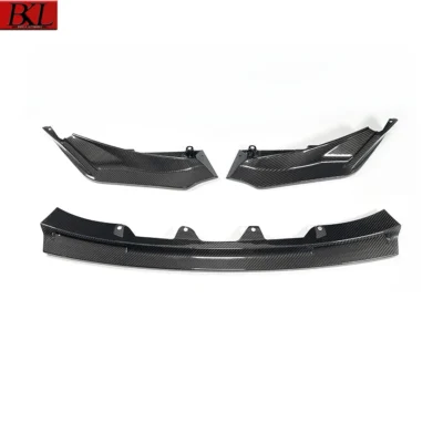 For BMW M3 G80 M4 G82 G83 V Style Carbon Fiber Car Front Bumper Diverter Spoiler Diffuser Front lip chin upgraded body kit - immagine 4