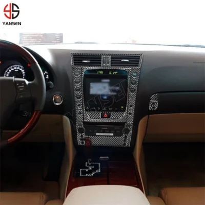 Real Carbon Fiber Car Interior Sticker Decoration Accessories for Lexus GS 2006-2011 Upgrade Body Kit - immagine 2