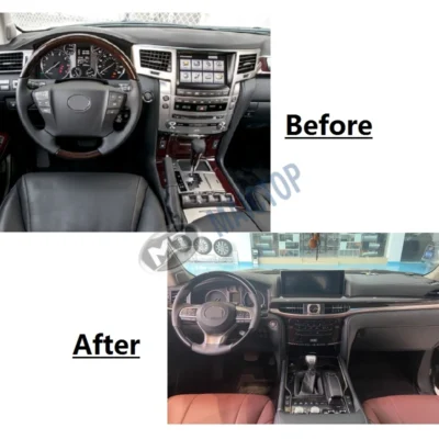 Maictop Car Accessories Facelift Luxury Interior Kit for Lx570 lx 570 2008-2015 Upgrade to 2019-2021 - immagine 2