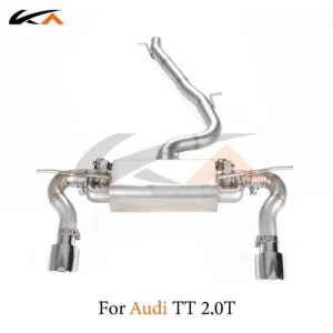 KA Tuning exhaust system steel catback for Audi TT 2.0T AWD performance parts with muffler valve car accessories