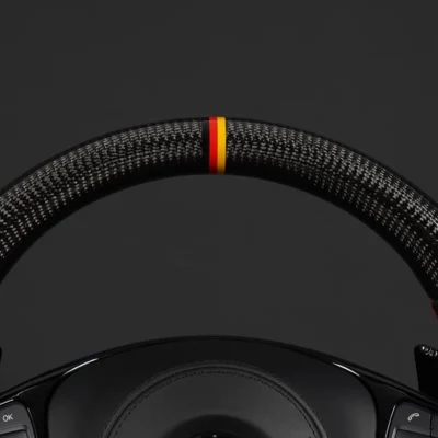 For Mercedes Benz AMG steering wheel C CLASS W204 C63 W212 W218 W207 W172 S Carbon Fiber Steering Wheel - immagine 3