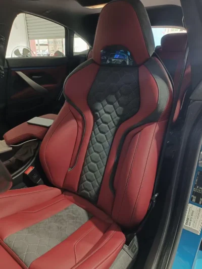 G80 M3 Sports Style Seats Modified Car Seats Driver Passenger M Power Seat Covers for F30 G30 G80 3 Series - immagine 2
