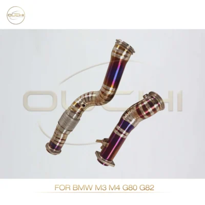 High Performance Downpipe for BMW M3 M4 G80 G82 OUCHI Titanium alloy Exhaust System car accessories without catalysis🚗 - immagine 2