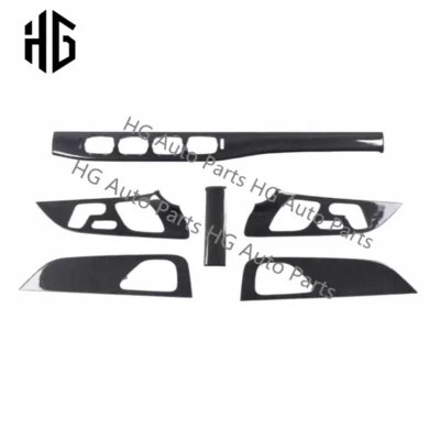 Full Set Dry Carbon Fiber Car Interior Center Cover Kit For Mercedes Benz GLE Class C167 GLE63 GLE350 GLE450 Interior Trim Parts