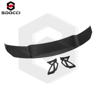 V Style Carbon Fiber M3 M4 Rear Wing for BMW M3 F80 M4 F82 F83 Trunks Spoiler Diffuser Rear Lip Splitter Body Kit Aerodynamic - immagine 4